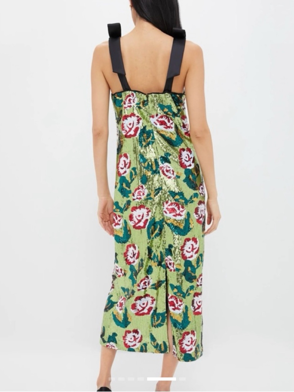 Tuckernuck Wedding Guest Dress Radiant Floral Sequin Roxy NWT Size Large - Picture 4 of 11